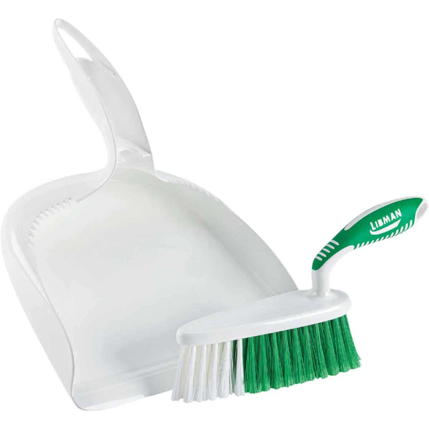 Promo 💯 Libman White Plastic Dust Pan & Brush Set ❤️ 1 Promo 💯 Libman White Plastic Dust Pan & Brush Set ❤️