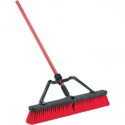 Buy 💯 Libman 24 In. W. X 64 In. L. Steel Handle Multi-Surface Heavy-Duty Medium Sweep Push Broom 🔥