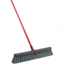 Flash Sale 🔔 Libman 24 In. W. X 64 In. L. Steel Handle Rough Surface Push Broom 🎁