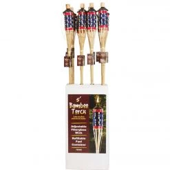 Deals ⭐ Outdoor Expressions 5 Ft. Natural Bamboo American Flag Patio Torch 🎁 -Outdoor Expressions shop ItemImage 700485 q5wlvp 5mg4oo 6dlkg9