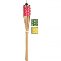 Best deal 😀 Outdoor Expressions 4 Ft. Assorted Color Bamboo Party Patio Torch 😉