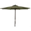 New 😍 Outdoor Expressions 7.5 Ft. Pulley Heather Green Market Patio Umbrella With Chrome Plated Hardware 🛒