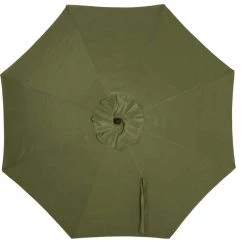 New 😍 Outdoor Expressions 7.5 Ft. Pulley Heather Green Market Patio Umbrella With Chrome Plated Hardware 🛒 -Outdoor Expressions shop ItemImage 800000 q5x5zg 8j91j4 dc6fx2