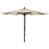 Flash Sale 🧨 Outdoor Expressions 7.5 Ft. Pulley Cream Market Patio Umbrella With Chrome Plated Hardware 🎁