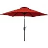 Best Pirce 💯 Outdoor Expressions 7.5 Ft. Aluminum Tilt/Crank Crimson Red Patio Umbrella 😍
