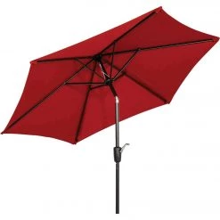 Best Pirce 💯 Outdoor Expressions 7.5 Ft. Aluminum Tilt/Crank Crimson Red Patio Umbrella 😍 -Outdoor Expressions shop ItemImage 800047 q5x651 3khyq0 fwca5p
