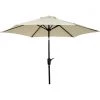 Hot Sale 😍 Outdoor Expressions 7.5 Ft. Aluminum Tilt/Crank Cream Patio Umbrella 🧨