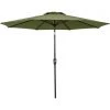 Cheapest ✔️ Outdoor Expressions 9 Ft. Aluminum Tilt/Crank Heather Green Patio Umbrella 🥰