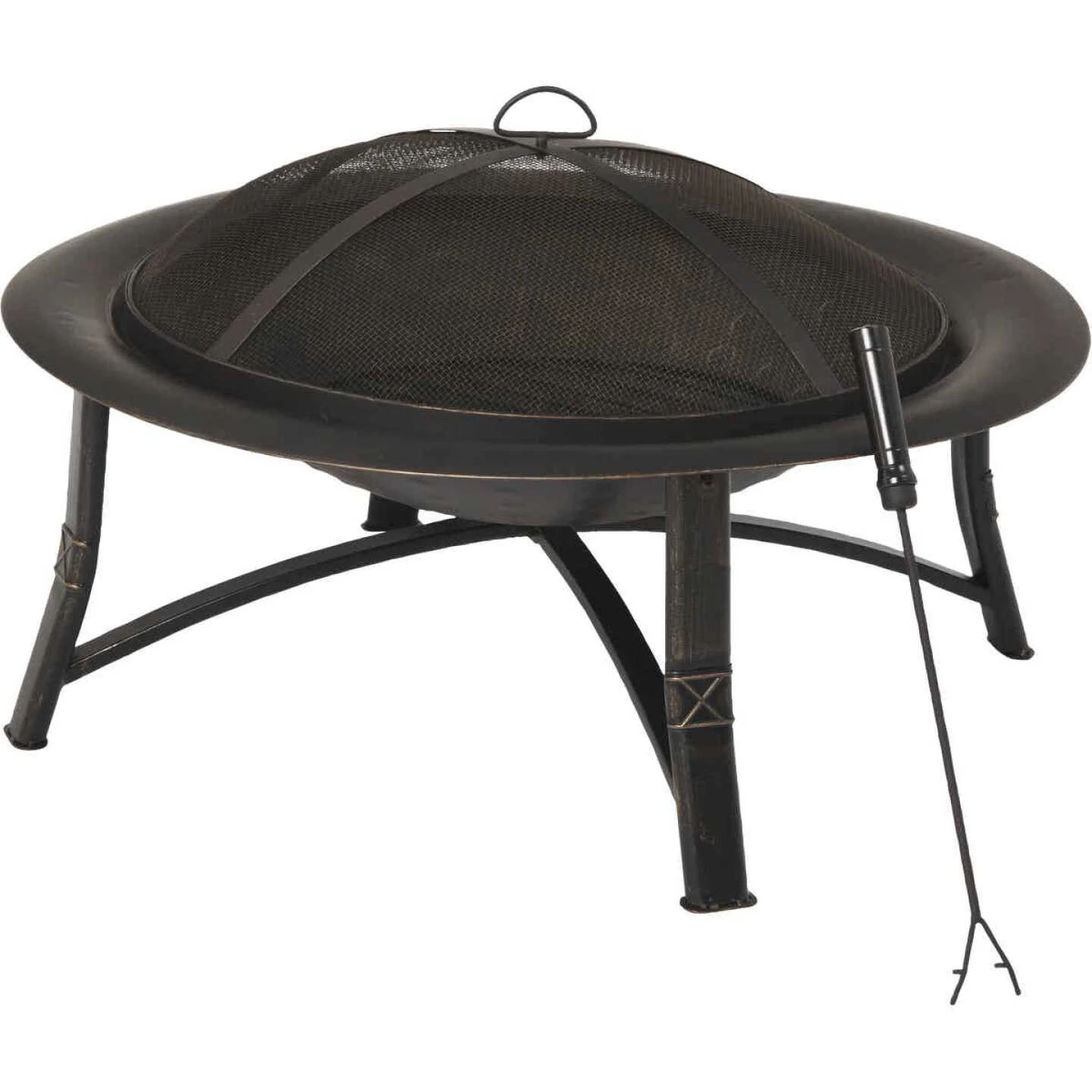 Wholesale ❤️ Outdoor Expressions 35 In. Antique Bronze Round Steel Fire Pit 🧨 1 Wholesale ❤️ Outdoor Expressions 35 In. Antique Bronze Round Steel Fire Pit 🧨