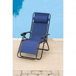 Brand new 🎉 Outdoor Expressions Zero Gravity Relaxer Blue Convertible Lounge Chair 🧨 -Outdoor Expressions shop ItemImage 800670 q5x770 4jar14 fl4qlm