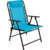 Deals 🥰 Outdoor Expressions Blue Polyester Bungee Folding Chair 😀