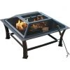 Best reviews of ✔️ Outdoor Expressions 30 In. Antique Bronze Square Steel Fire Pit 🌟