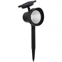 Wholesale ✨ Outdoor Expressions Black 15 Lumens Plastic Floodlight Solar Path Light 🔔