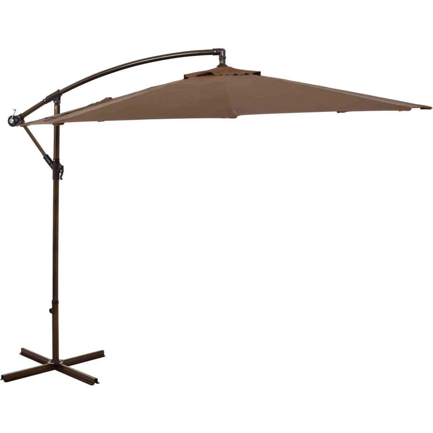 New ❤️ Outdoor Expressions 10 Ft. Round Steel Offset Brown Patio Umbrella 👏 4 New ❤️ Outdoor Expressions 10 Ft. Round Steel Offset Brown Patio Umbrella 👏 - Image 4