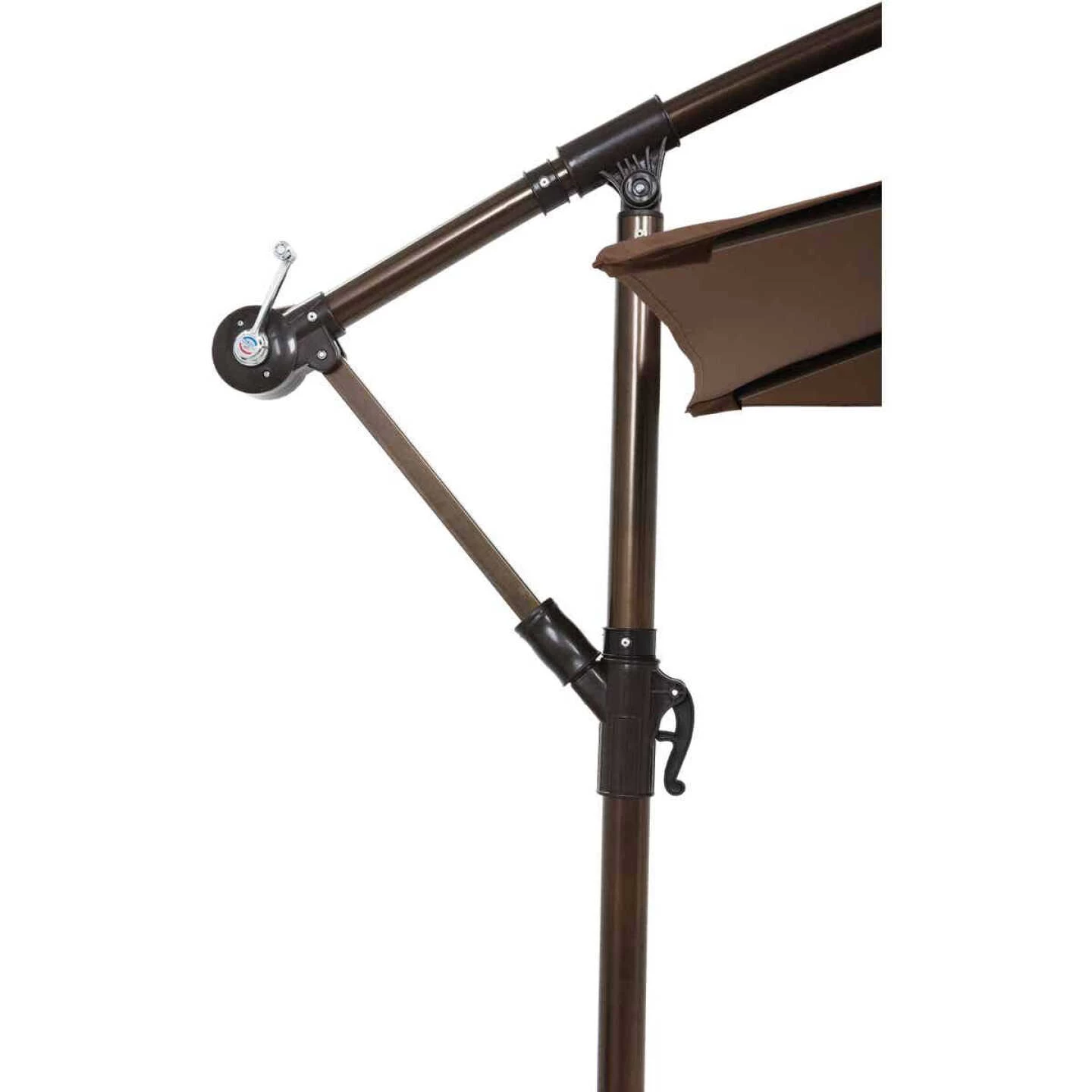 New ❤️ Outdoor Expressions 10 Ft. Round Steel Offset Brown Patio Umbrella 👏 7 New ❤️ Outdoor Expressions 10 Ft. Round Steel Offset Brown Patio Umbrella 👏 - Image 7