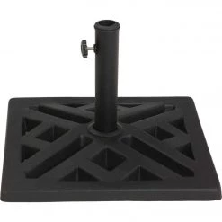 Wholesale 😉 Outdoor Expressions 17 In. Square Black Polyresin Umbrella Base 👍