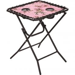 Best reviews of ⭐ Outdoor Expressions Real Tree Pink 18 In. Square Steel Folding Side Table 🎁