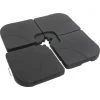 Coupon ✨ Outdoor Expressions 40 In. Square Black Plastic Umbrella Base (4-Piece) 🔥