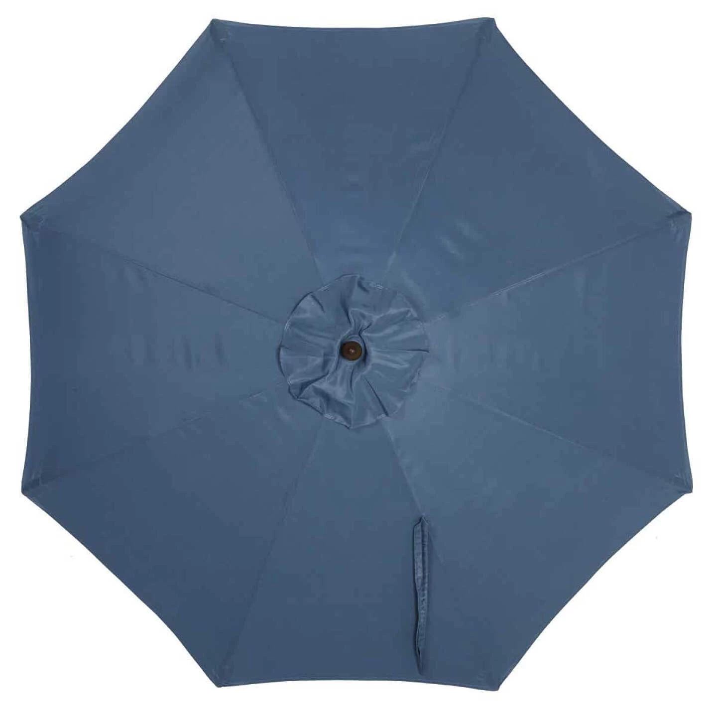 Outlet 🌟 Outdoor Expressions 7.5 Ft. Pulley Heather Blue Market Patio Umbrella With Chrome Plated Hardware 😍 3 Outlet 🌟 Outdoor Expressions 7.5 Ft. Pulley Heather Blue Market Patio Umbrella With Chrome Plated Hardware 😍 - Image 3
