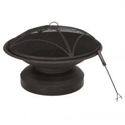 Best Pirce 🥰 Outdoor Expressions 35 In. Antique Bronze Round Steel Fire Pit ✨