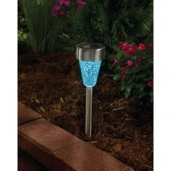 Outlet 🔥 Outdoor Expressions Green, Red, Or Purple 2.10 Lumens Stainless Steel Solar Path Light 🧨 -Outdoor Expressions shop ItemImage 802012 q5xasi brhka0 9asgtq