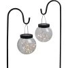 Brand new ✨ Outdoor Expressions Hanging Glass Globe 30 In. H. Solar Stake Light (2-Pack) 👍