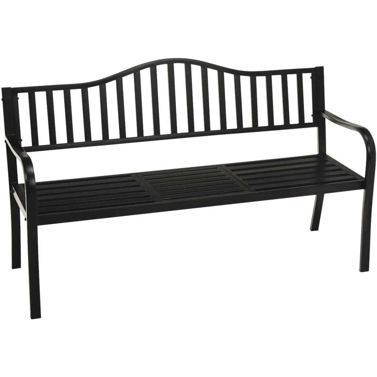 Flash Sale ⭐ Outdoor Expressions 59 In. L. Antique Bronze Finished Steel Park Bench With Pop-up Center Table 😍 6 Flash Sale ⭐ Outdoor Expressions 59 In. L. Antique Bronze Finished Steel Park Bench With Pop-up Center Table 😍 - Image 6