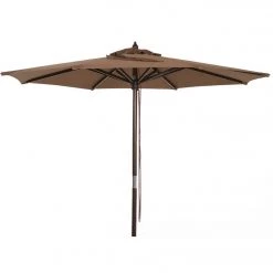Best Sale 🔥 Outdoor Expressions 7.5 Ft. Pulley Brown Market Patio Umbrella With Chrome Plated Hardware 🥰