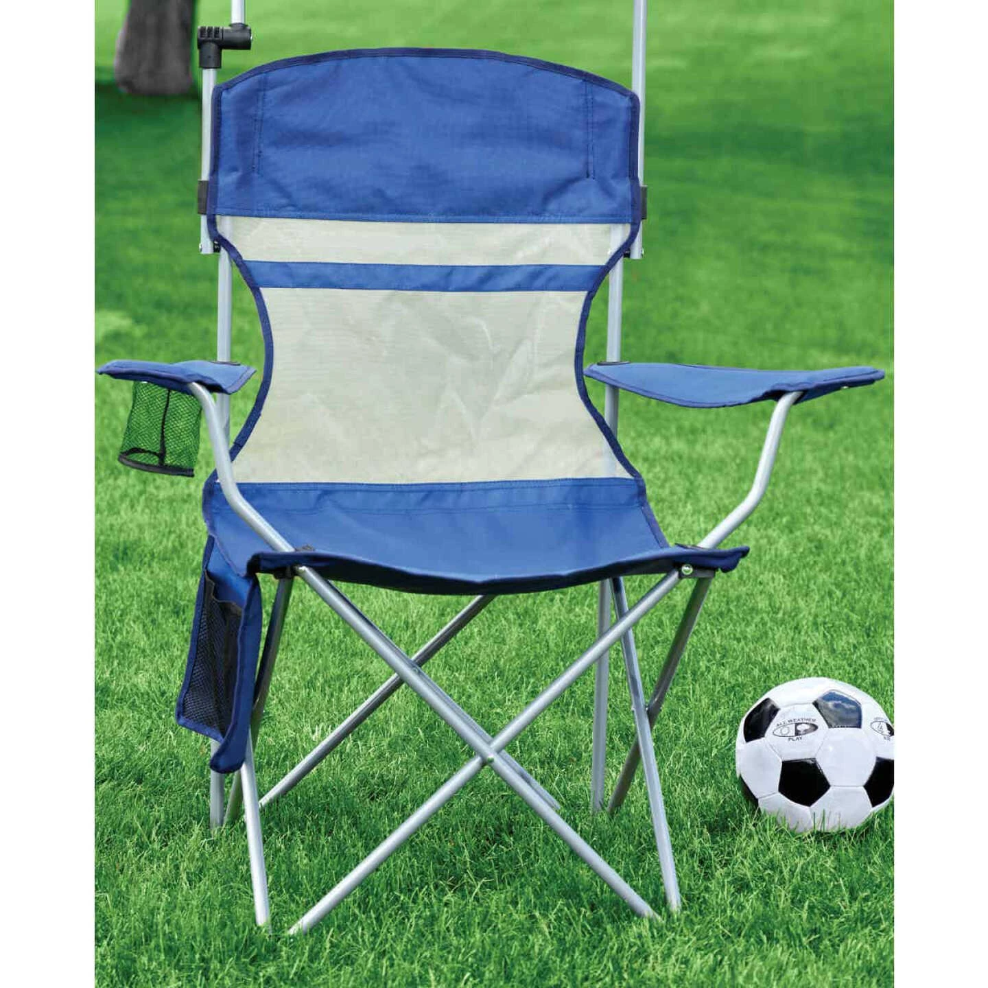Hot Sale ✨ Outdoor Expressions Blue Polyester Omni-Directional Canopy Camp Chair 🛒 7 Hot Sale ✨ Outdoor Expressions Blue Polyester Omni-Directional Canopy Camp Chair 🛒 - Image 7