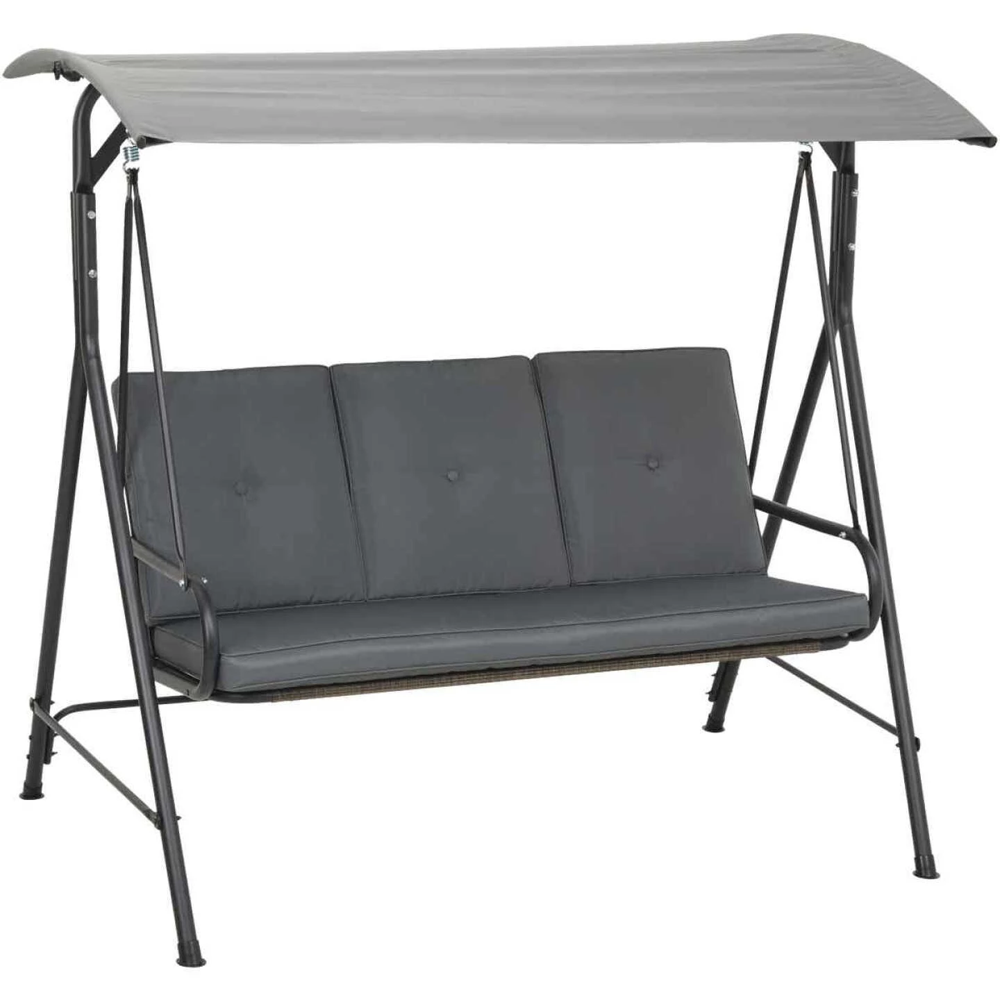 Deals ๐ Outdoor Expressions 3-Person 71.65 In. W. X 66.93 In. H. X 49.21 In. D. Gray Patio Swing โค๏ธ 7 Deals ๐ Outdoor Expressions 3-Person 71.65 In. W. X 66.93 In. H. X 49.21 In. D. Gray Patio Swing โค๏ธ - Image 7