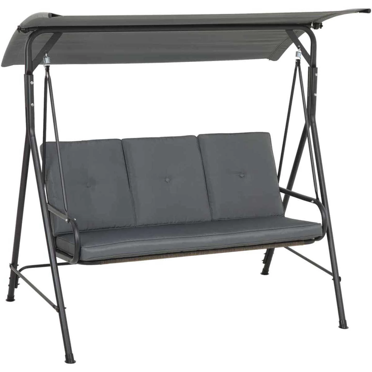 Deals ๐ Outdoor Expressions 3-Person 71.65 In. W. X 66.93 In. H. X 49.21 In. D. Gray Patio Swing โค๏ธ 1 Deals ๐ Outdoor Expressions 3-Person 71.65 In. W. X 66.93 In. H. X 49.21 In. D. Gray Patio Swing โค๏ธ