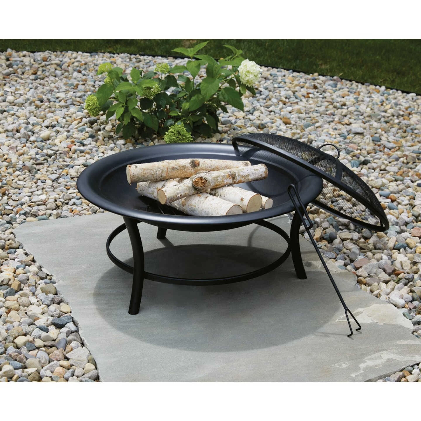 Hot Sale 👍 Outdoor Expressions 30 In. Round Steel Fire Pit 🎉 2 Hot Sale 👍 Outdoor Expressions 30 In. Round Steel Fire Pit 🎉 - Image 2