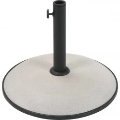 Coupon ⭐ Outdoor Expressions 17 In. Round Tan Concrete Umbrella Base 🧨