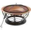 Buy 🧨 Outdoor Expressions 30 In. Coppertone Round Steel Fire Pit 👍