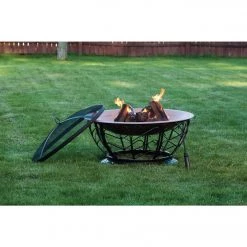 Buy 🧨 Outdoor Expressions 30 In. Coppertone Round Steel Fire Pit 👍 -Outdoor Expressions shop ItemImage 816601 q5xcau mpmew 96glg0