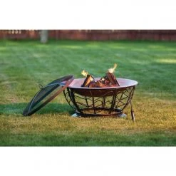 Buy 🧨 Outdoor Expressions 30 In. Coppertone Round Steel Fire Pit 👍 -Outdoor Expressions shop ItemImage 816601 q5xcaw 61is6g 4icjmo