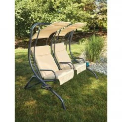 Best Sale 😀 Outdoor Expressions 2-Person 67 In. W. X 67 In. H. X 53.5 In. D. Tan Patio Swing 😀 11 Best Sale 😀 Outdoor Expressions 2-Person 67 In. W. X 67 In. H. X 53.5 In. D. Tan Patio Swing 😀 -Outdoor Expressions shop ItemImage 821383 99nrcbcpmkhf96crtkwc7f7t