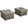 Budget 🔥 Outdoor Expressions Juni Ottoman (Set Of 2) 🧨