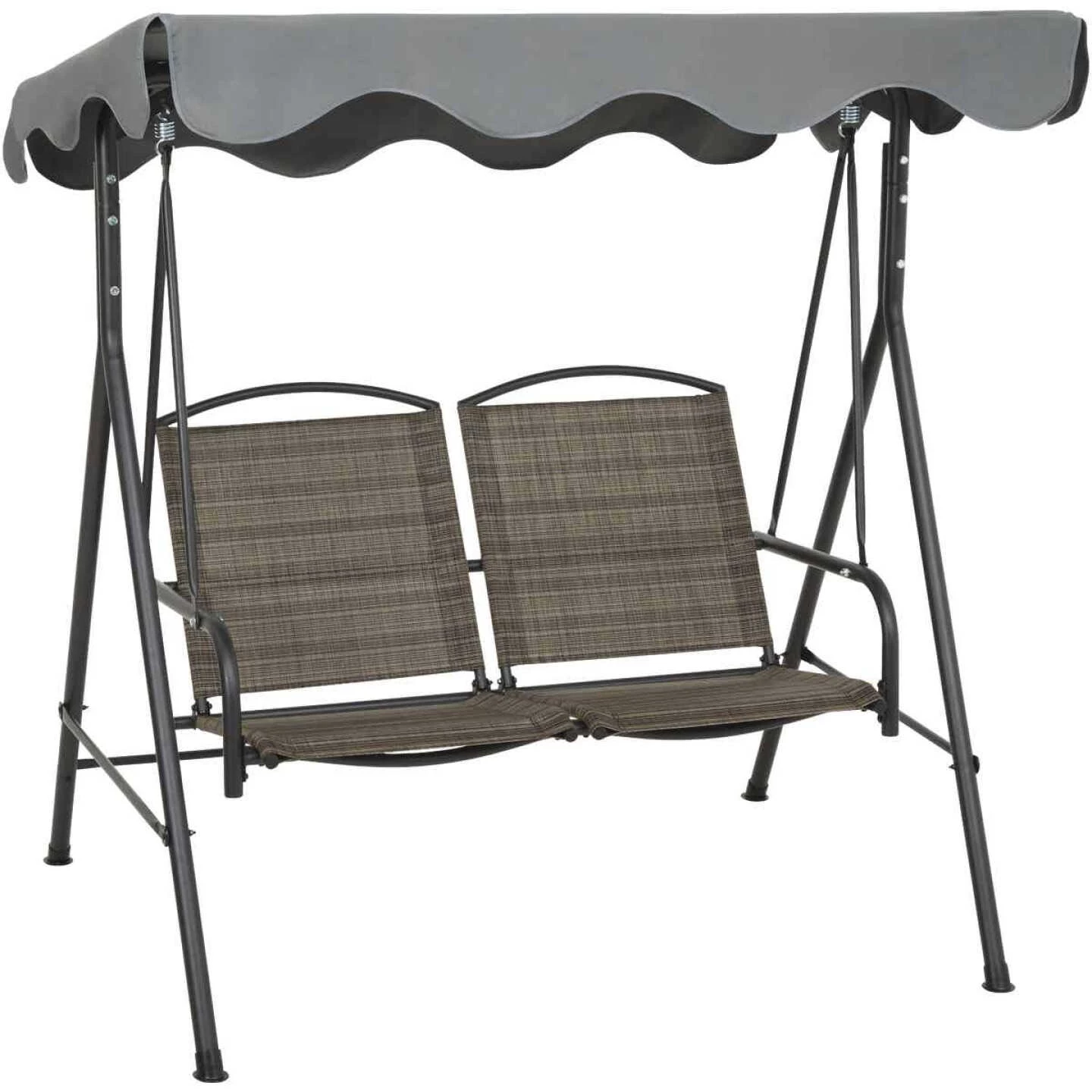 Best Sale 🔔 Outdoor Expressions 2-Person 61.41 In. W. X 64.96 In. H. X 47.24 In. D. Brown Patio Swing 👏 1 Best Sale 🔔 Outdoor Expressions 2-Person 61.41 In. W. X 64.96 In. H. X 47.24 In. D. Brown Patio Swing 👏