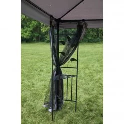 Discount 🔥 Outdoor Expressions 10 Ft. X 10 Ft. Gray & Black Steel Gazebo With Sides 🔥 -Outdoor Expressions shop ItemImage 830735 589k8nqmfjsqkw454g6v9