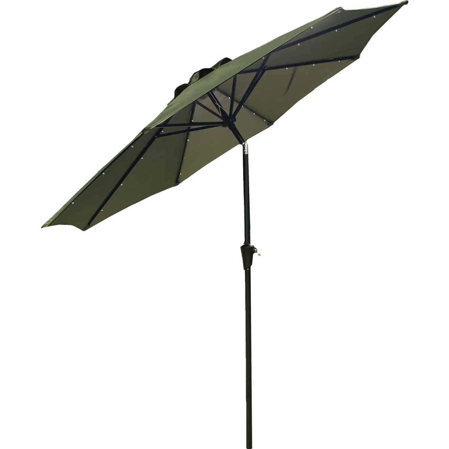 Deals โค๏ธ Outdoor Expressions 9 Ft. Aluminum Tilt/Crank Heather Green Patio Umbrella With Solar LED Lights ๐ 1 Deals โค๏ธ Outdoor Expressions 9 Ft. Aluminum Tilt/Crank Heather Green Patio Umbrella With Solar LED Lights ๐