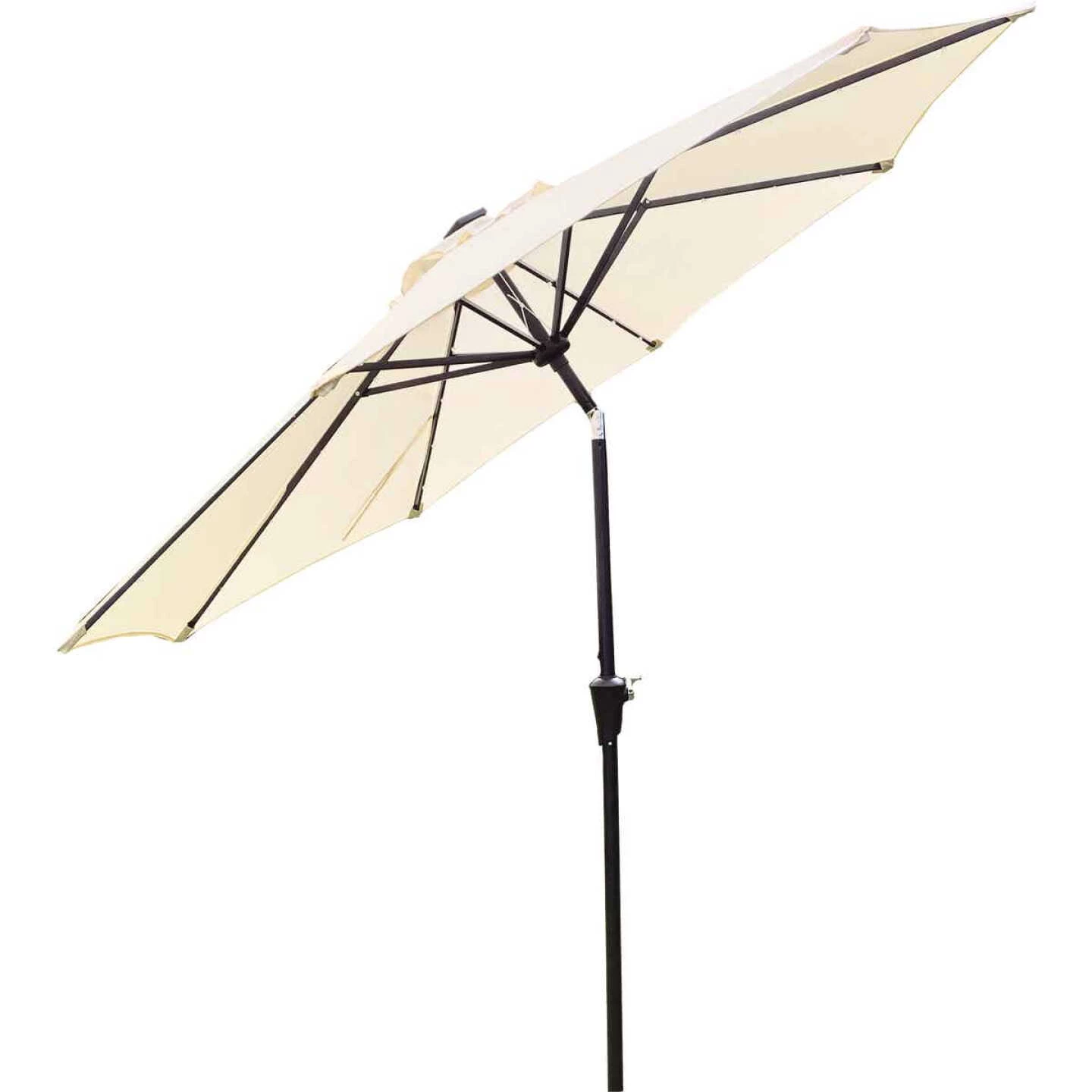 Flash Sale ⭐ Outdoor Expressions 9 Ft. Aluminum Tilt/Crank Cream Patio Umbrella With Solar LED Lights 🧨 1 Flash Sale ⭐ Outdoor Expressions 9 Ft. Aluminum Tilt/Crank Cream Patio Umbrella With Solar LED Lights 🧨