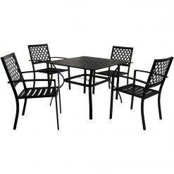 Best reviews of ❤️ Outdoor Expressions 5-Piece Black Slat Dining Set 👏 -Outdoor Expressions shop ItemImage 843438 gxp6pksc44zb7nvrvwz9s9v
