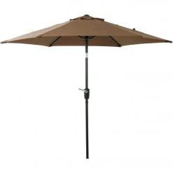 Wholesale 🛒 Outdoor Expressions 7.5 Ft. Aluminum Tilt/Crank Brown Patio Umbrella 🤩