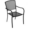Deals 👏 Outdoor Expressions Black Steel Mesh Stackable Chair 🔔