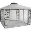 Flash Sale 🎉 Outdoor Expressions 13 Ft. X 13 Ft. Gray & Black Steel Gazebo With Sides 😀