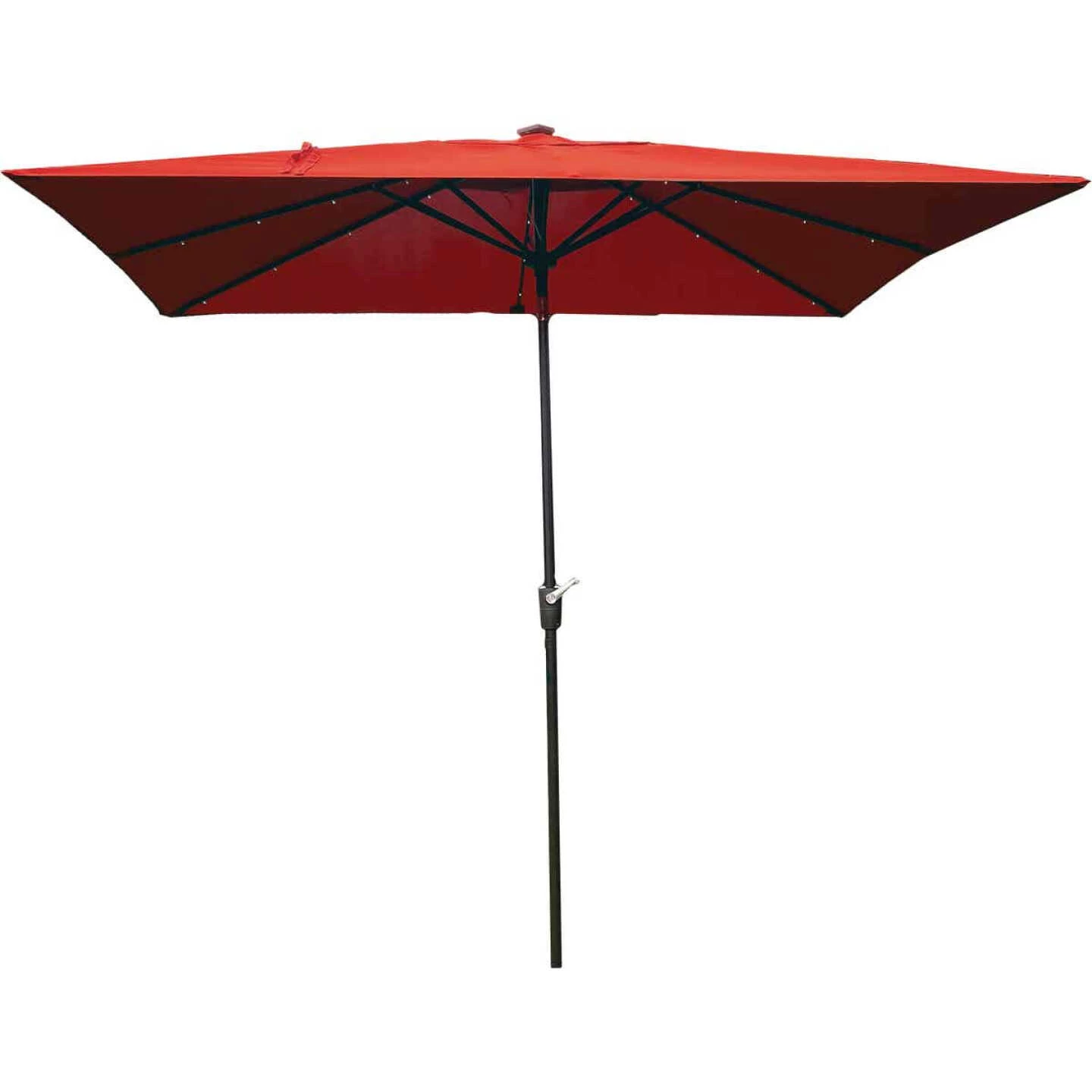 Buy ๐ Outdoor Expressions 9 Ft. X 7 Ft. Rectangular Aluminum Tilt/Crank Crimson Red Patio Umbrella With Solar LED Lights ๐งจ 2 Buy ๐ Outdoor Expressions 9 Ft. X 7 Ft. Rectangular Aluminum Tilt/Crank Crimson Red Patio Umbrella With Solar LED Lights ๐งจ - Image 2
