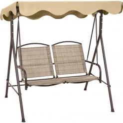 Best Sale 😍 Outdoor Expressions 2-Person Tan Patio Swing 😍