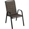 Flash Sale 🔥 Outdoor Expressions Windsor Collection Black Steel Sling Stacking Chair 😀