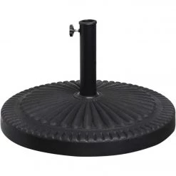 Best Pirce 🔥 Outdoor Expressions 24 In. Round Black Polyresin Umbrella Base ✨